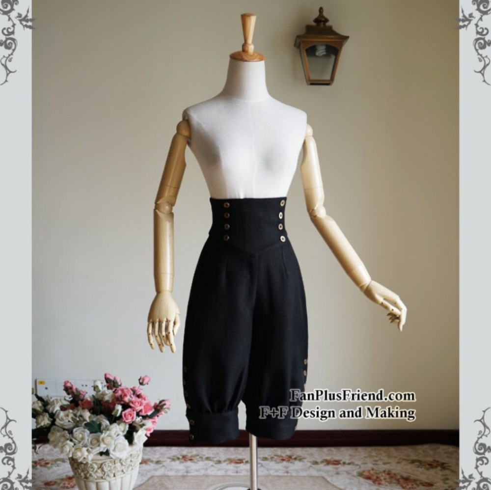 NEW - Steampunk / Vintage Western Capris / Long Shorts - M